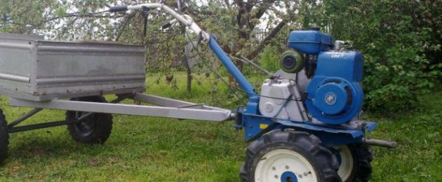 Domaći mini traktor iz hodnog traktora: upute korak po korak