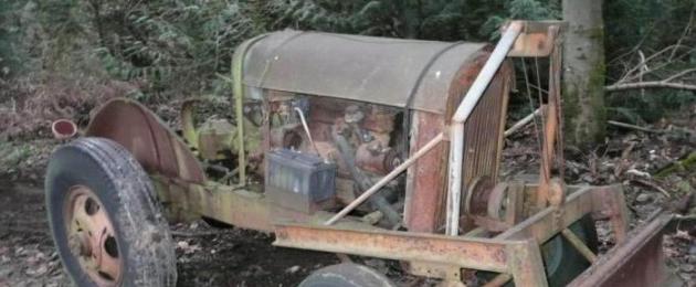 DIY domaći traktor: upute, crteži