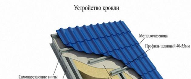Čelični krov.  Metalni krovovi: vrste, dizajn i ugradnja.  Među nedostacima vrijedi istaknuti nekoliko glavnih