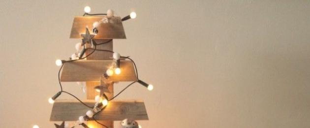 Drvena jelka od šperploče uradi sam.  Modna ideja: DIY drveno božićno drvce Kako napraviti božićno drvce od drveta