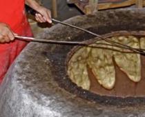 Σαμαρκάνδη flatbreads Τεχνολογία μαγειρέματος για flatbreads Samarkand
