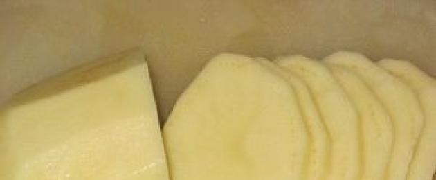 Kako narezati krompir na trake: opcije za sjeckanje proizvoda.  Lijepo rezanje krompira na kriške kod kuće Koristimo gotove kriške krompira