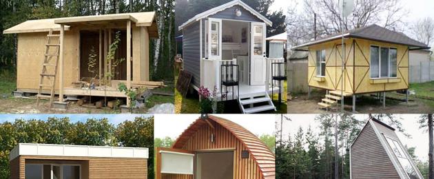 DIY seoska kuća - jednostavne upute korak po korak za elegantne ljetne kuće (75 fotografija).  DIY mala kuća Kako napraviti malu kuću