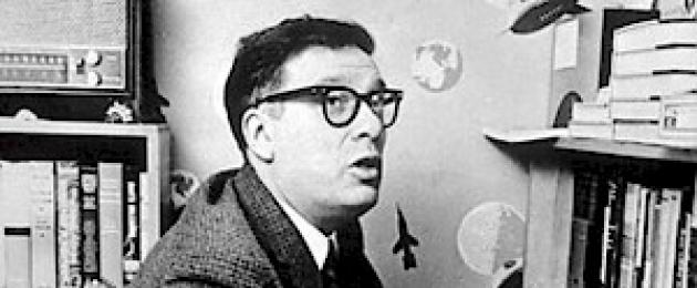Azimovljeva djela i godine njihovog nastanka.  Kako je Isaac Asimov postao najpoznatiji i najbogatiji pisac naučne fantastike na svijetu.  Detaljna biografija.  Isaac Asimov: knjige naučne fantastike