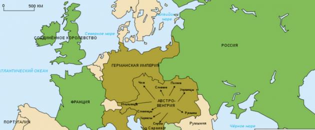 Cele głównych państw uczestniczących w I wojnie światowej.  Rosja w czasie I wojny światowej.  Ententa i jej sojusznicy