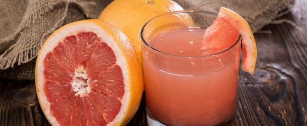 Jak používat grapefruit na hubnutí.  Grapefruit na hubnutí v noci Grapefruit každý den na hubnutí