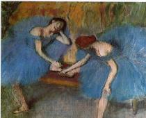Μπλε χορευτές Edgar Degas Edgar Degas blue dancers original