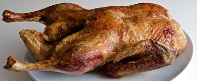 アヒルをホイルで焼く温度。 オーブンでアヒル-自宅で料理、写真付きのステップバイステップのレシピ。 鳥を焼く方法。 じゃがいもときのこを詰めた鶏肉