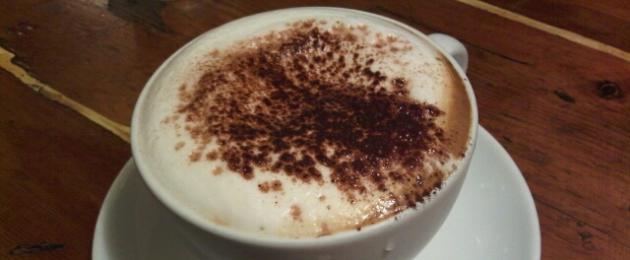 Kapućino kod kuće: mekan i pjenast.  Kafa sa cimetom kao originalan i ukusan napitak Cimet kafe recepti